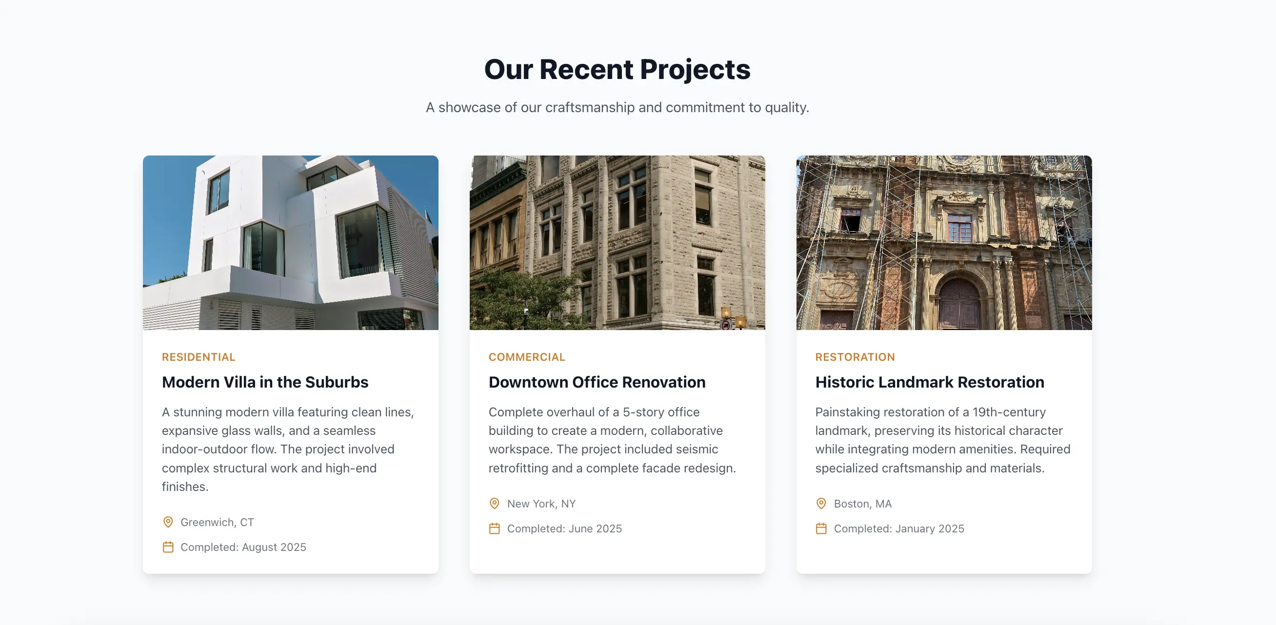 Construction Builder - Secondary View